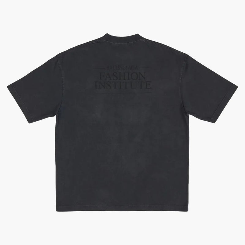 Balenciaga Fashion Institute Fit Medium Fit Camiseta Washed Black