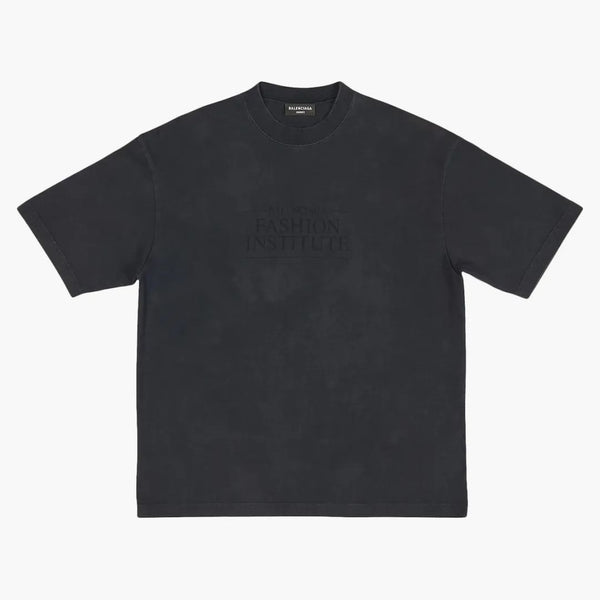 Balenciaga Fashion Institute Fit Medium Fit Camiseta Washed Black