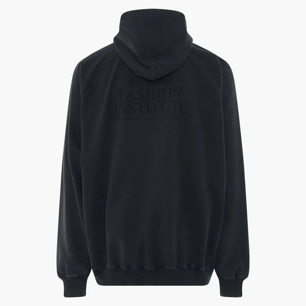 Balenciaga Fashion Institute de gran tamaño con capucha lavado negro