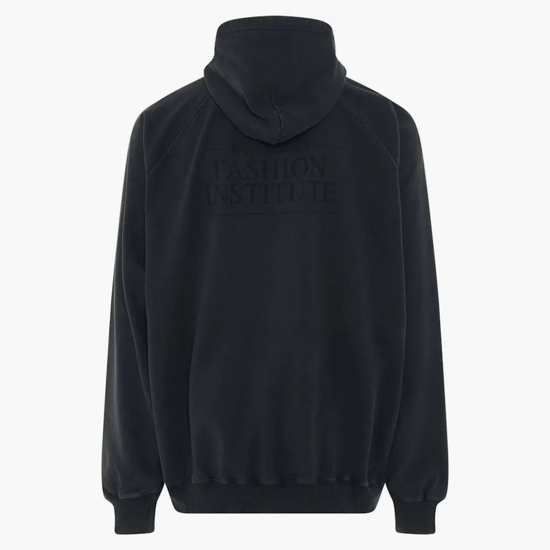 Balenciaga Fashion Institute de gran tamaño con capucha lavado negro