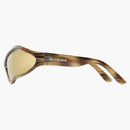 Balenciaga Fennec Gafas de sol ovales Bronce (768054T00072681)