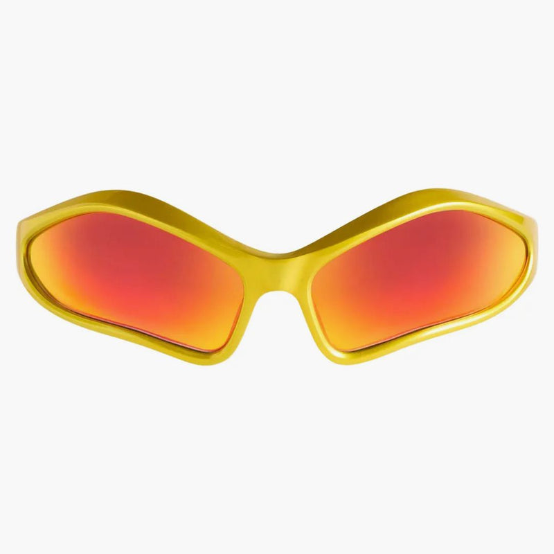 Balenciaga Fennec Oval Solglasögon Yellow/Red (768054T00077037)