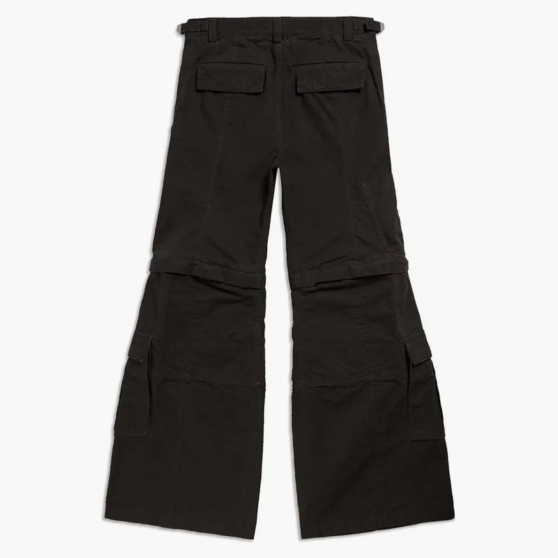 Balenciaga pantalones de carga acampanados en negro negro