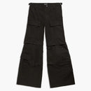 Balenciaga Flared Cargo Trousers in Black Black