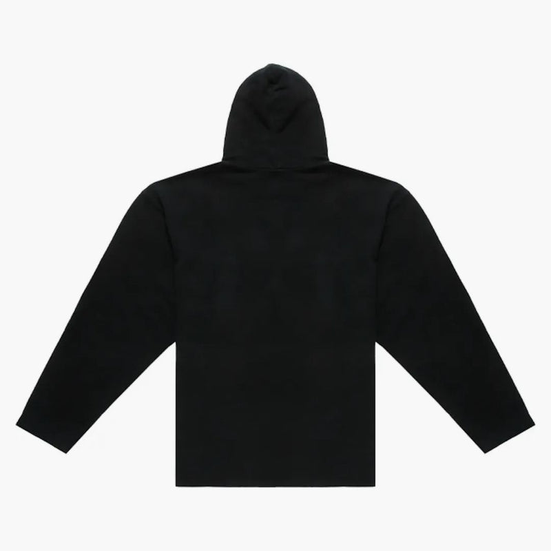Balenciaga gratis sin sudadera con capucha de costilla negra