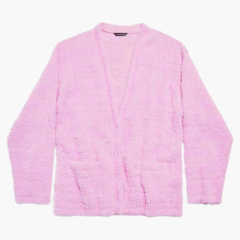 Balenciaga Furry Cardigan Pink