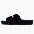 Balenciaga Furry Slide Black White (women's)