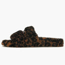Balenciaga Furry Slide Leopard Brown Black