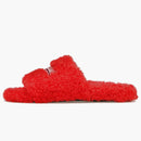 Balenciaga Furry Slide Red White (women's)