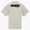Balenciaga Gaffer Lorgo Beige de camiseta grande