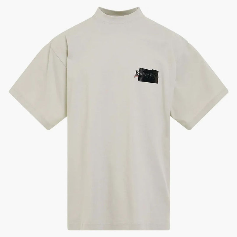 Balenciaga Gaffer Lorgo Beige de camiseta grande