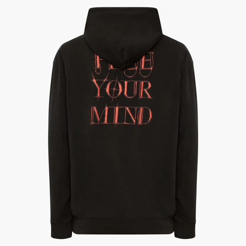 Balenciaga gótica logo capucha negro