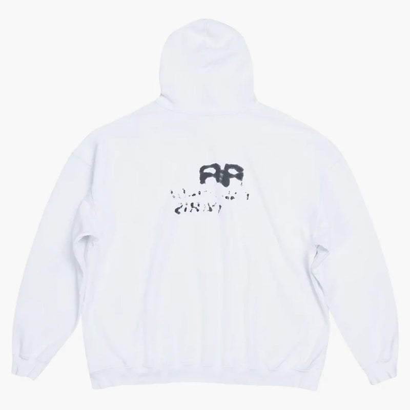 Balenciaga Dibujado a mano ícono BB Large Fit White/Black