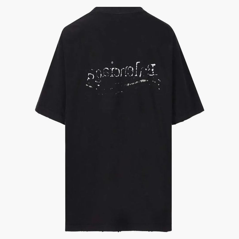 Balenciaga ručně nakreslená politická kampaň čaj černá