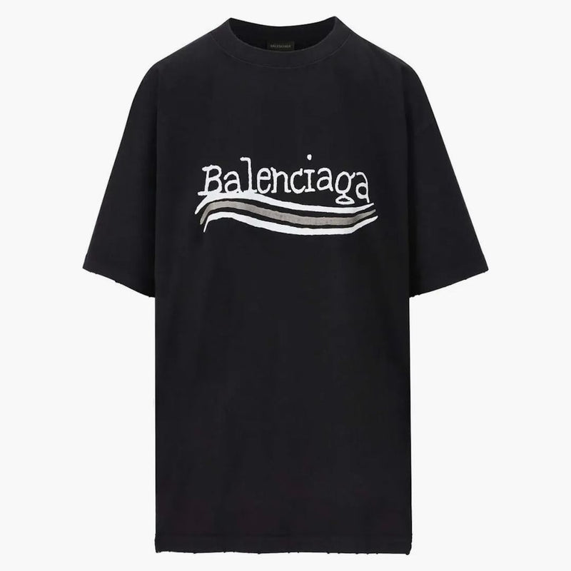Balenciaga ručně nakreslená politická kampaň čaj černá