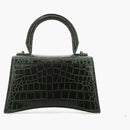 Balenciaga Hourglass Handbag Bottle Green