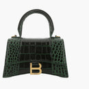 Balenciaga Hourglass Handbag Bottle Green