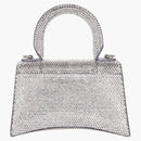 Balenciaga Homglass Handbag XS Rhinestone Gray