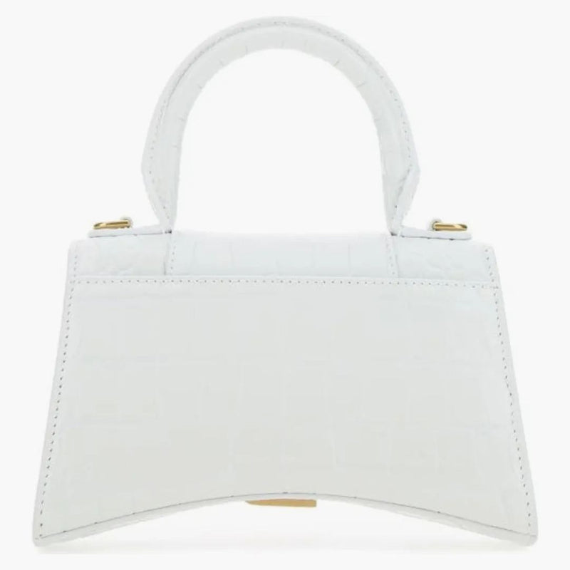 Balenciaga Hourglass Handbag XS White