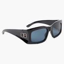 Balenciaga Hourglass Rectangle Sunglasses Black (751432t00071000)