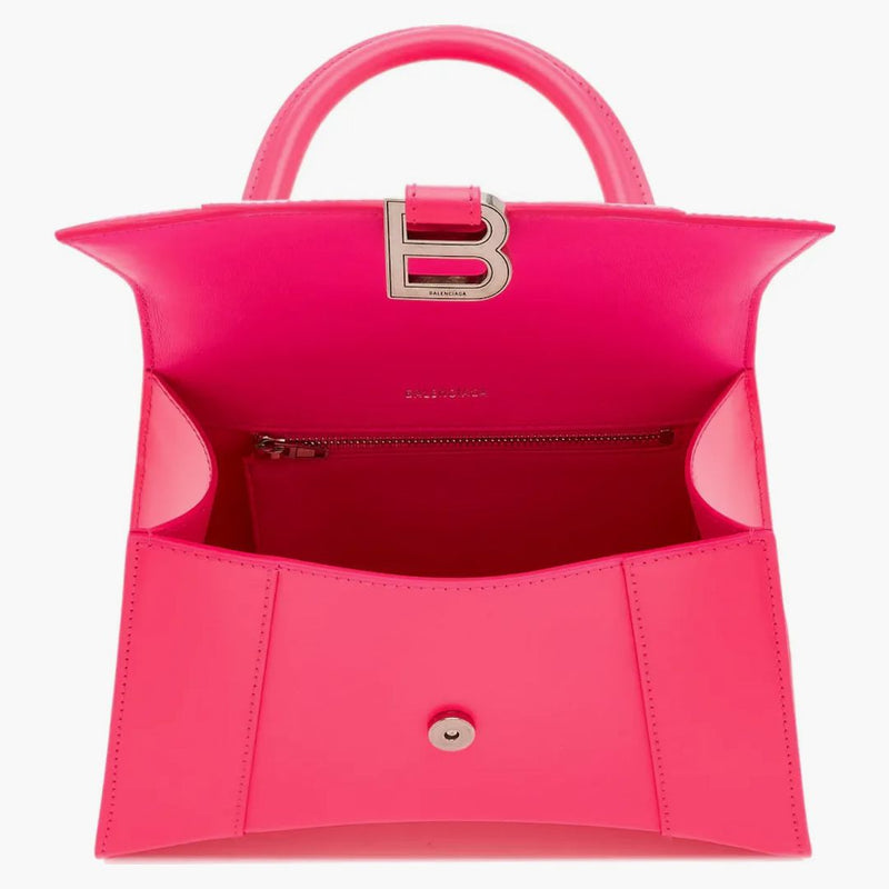Balenciaga Hourglas Small Top Handle Bag Acid Fuchsia