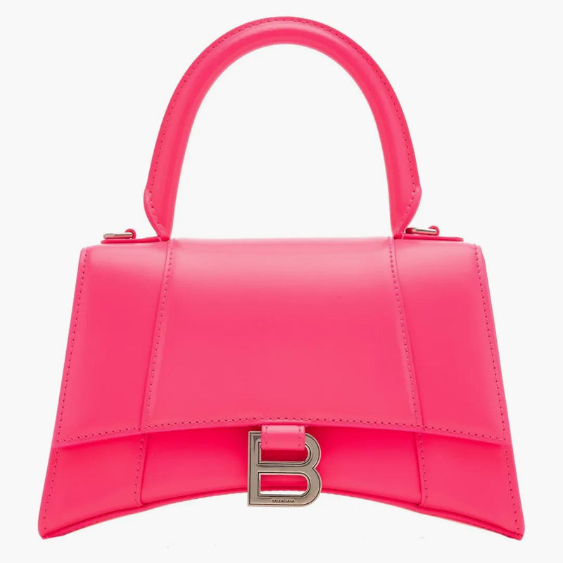Balenciaga Hourglas Small Top Handle Bag Acid Fuchsia
