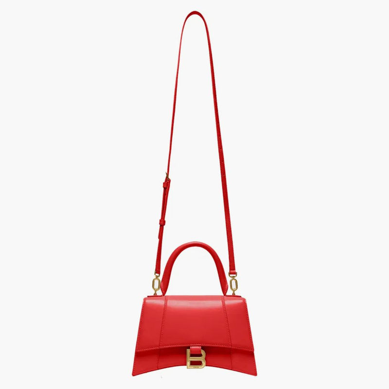 Balenciaga Hourglass Small Tople Bag Red