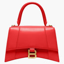 Balenciaga Hourglass Small Top Handle Bag Red