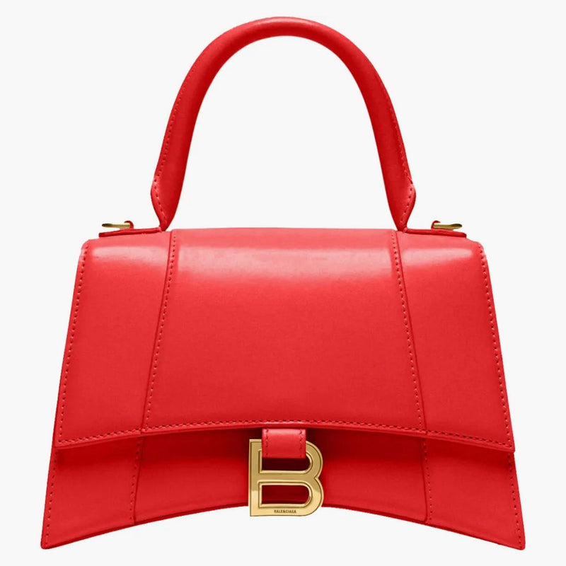 Balenciaga Hourglass Small Tople Bag Red
