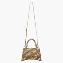 Balenciaga Hourglass Top Handle Bb Monogram Beige