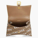 Balenciaga Hourglass Top Handle Bb Monogram Beige
