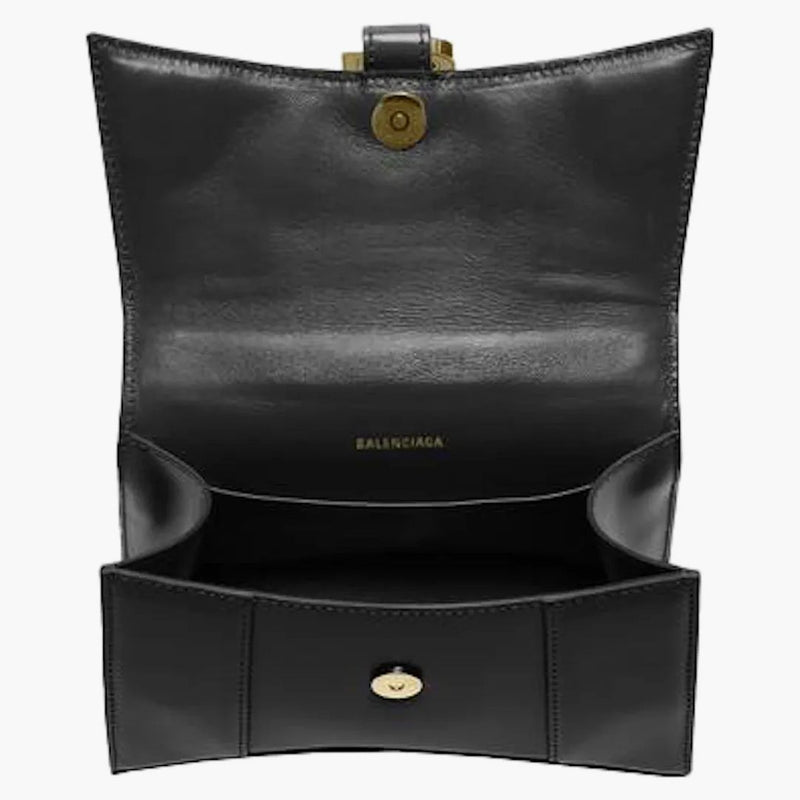 Balenciaga timglas Topphandtag påse extra liten svart