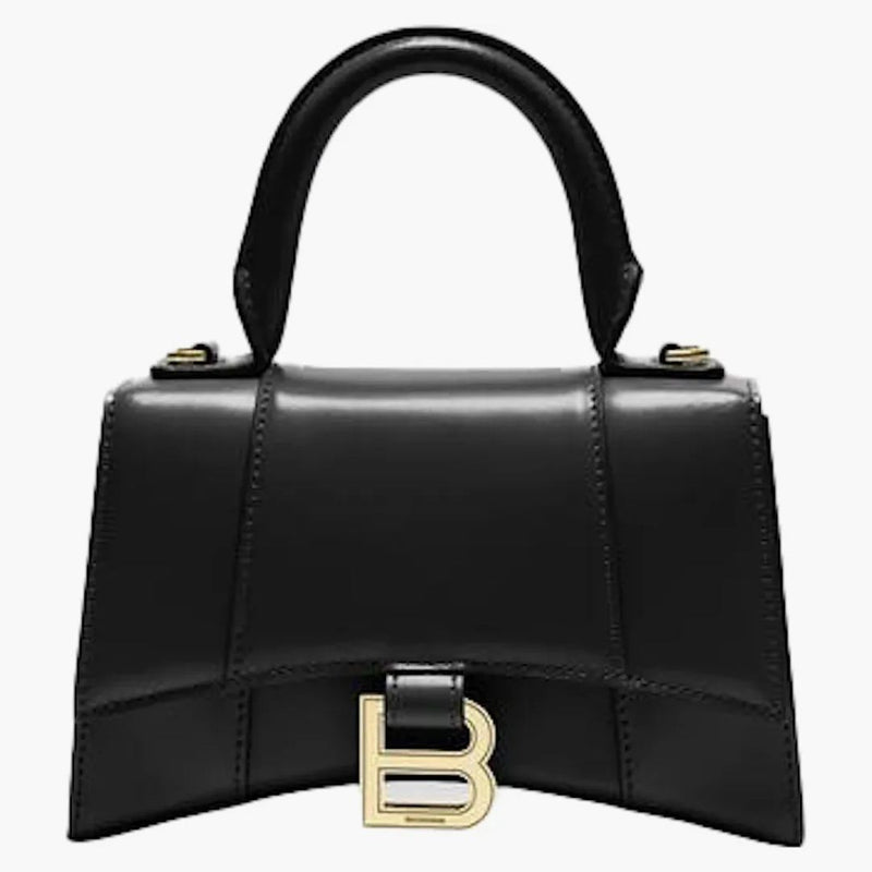Balenciaga timglas Topphandtag påse extra liten svart