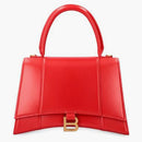Balenciaga Hourglass Top Handle Bag Medium Bright Red
