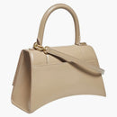 Balenciaga Hourglass Top Handle Bag Small Beige