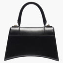 Balenciaga Hourglass Top Handle Bag Small Shiny Box Black
