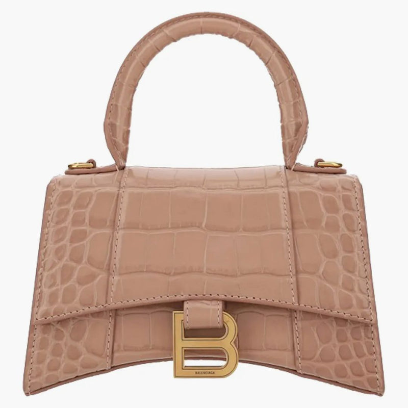 Balenciaga Hourglass Top Handle Bag XS Pink