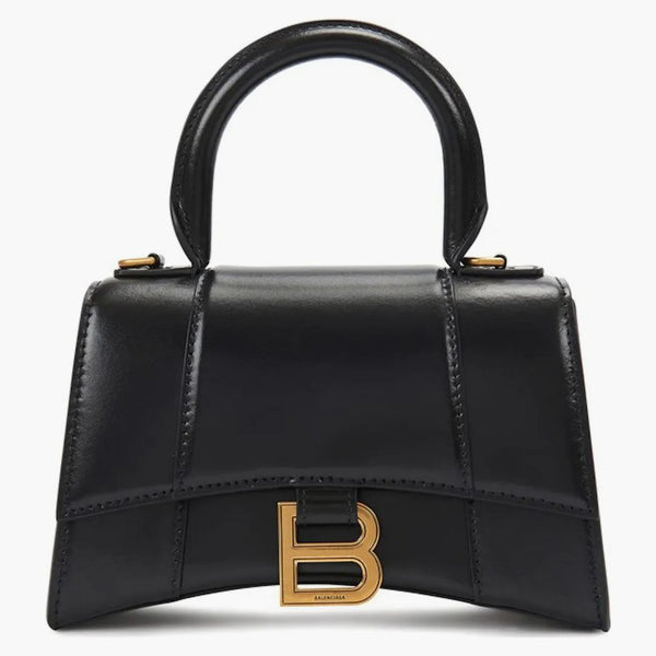 Balenciaga Hourglass Top Handle XS Black