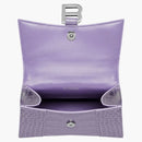 Balenciagaga klepsydra górna uchwyt XS Crocodile wytłoczona lilia