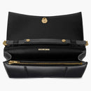 Balenciaga Hourglass Wallet On Chain Black