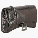 Balenciaga Hourglass Wallet On Chain Bronze