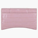 Balenciaga Hourglass Wallet With Chain Pink