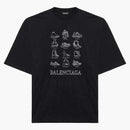 Balenciaga icons XL T-shirt Black/White