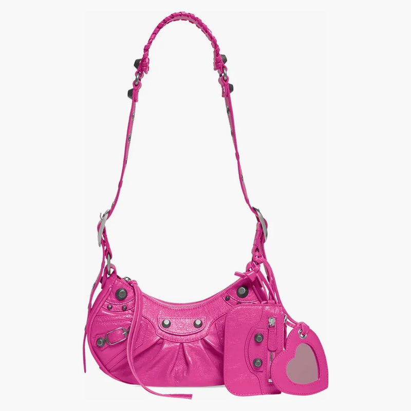 Balenciaga le Cagole ramenní taška xs růžová