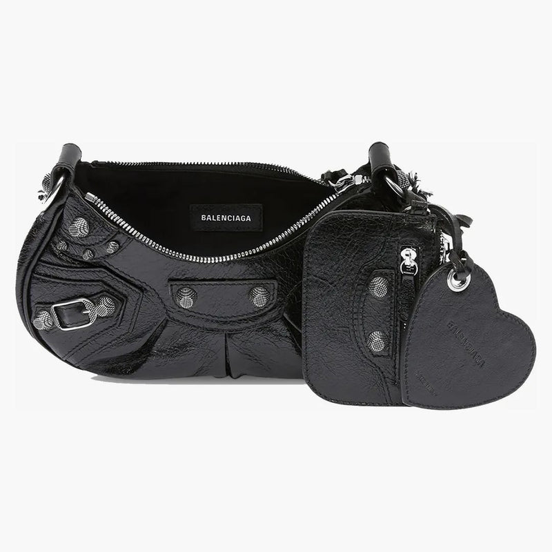 Balenciaga le cagole axelväska med kedja xs svart