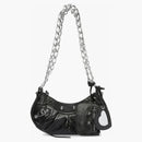 Balenciaga Le Cagole Shoulder Bag With Chain Xs Black