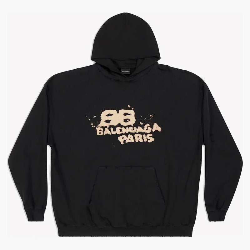 Balenciaga Gran Fit BB Icon Holdie de icono dibujado a mano negro