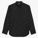 Balenciaga Large Fit Poplin Shirt Black/White Licence Printed