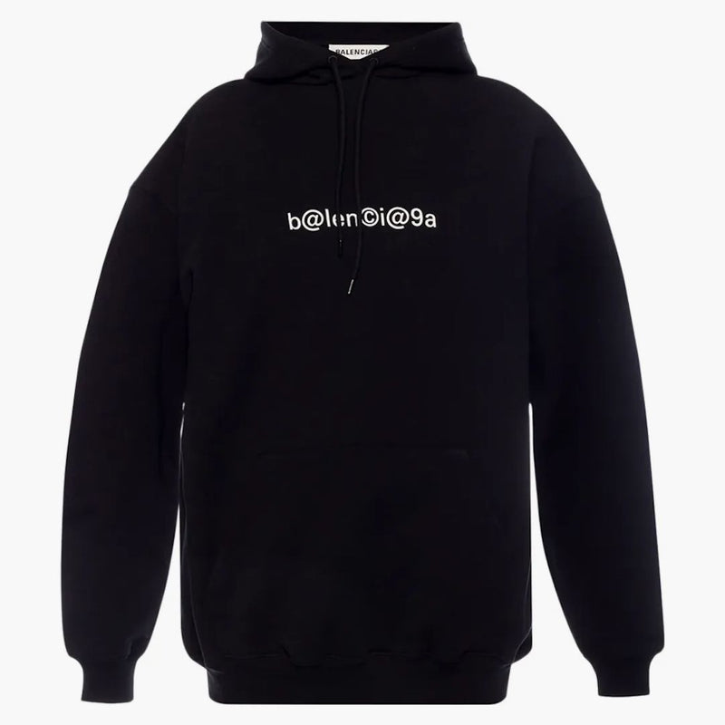 Balenciaga grande Fit Simbolic Hoodie Black/White