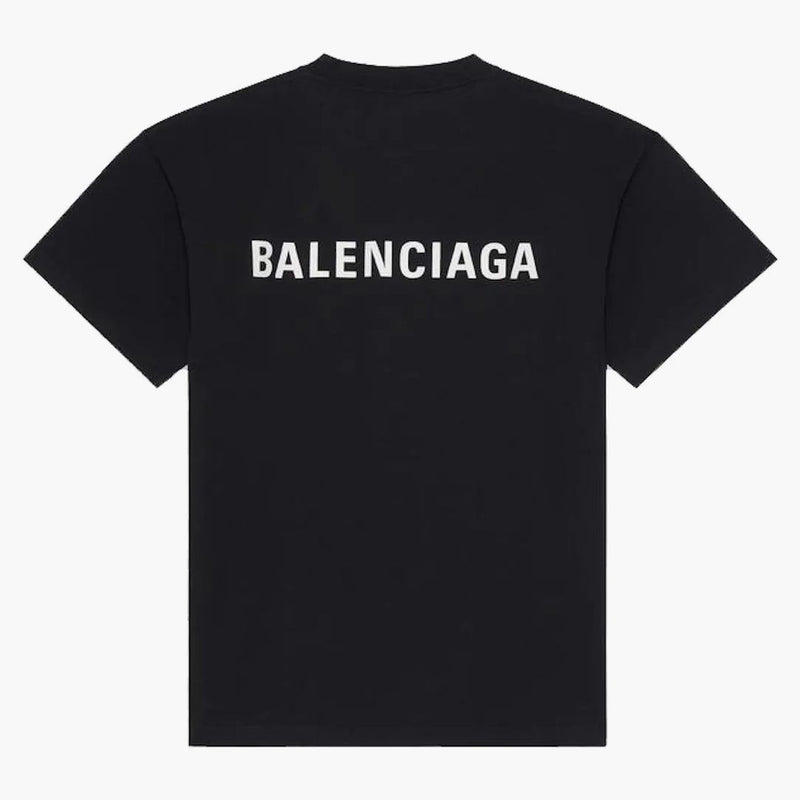 Balenciaga Large Fit Camiseta Negra